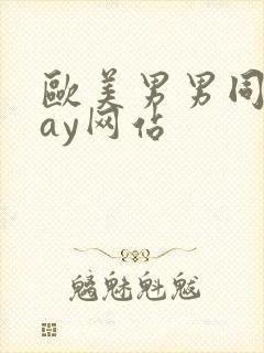 欧美男男同志gay网站