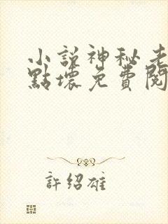 小说神秘老公有点坏免费阅读