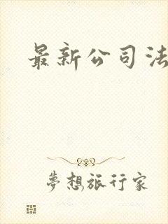 最新公司法解读