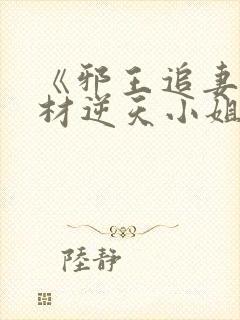 《邪王追妻:废材逆天小姐》