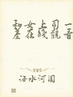 和女上司一起出差在线观看