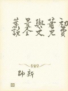 叶晨与萧初然小说全文免费阅读全部
