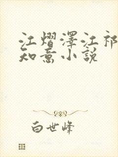 江熠泽江祁安沈知意小说