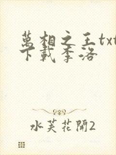 万相之王txt下载李洛