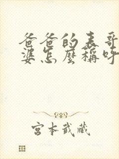 爸爸的表哥的老婆怎么称呼