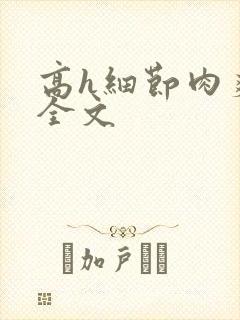 高h细节肉爽文全文