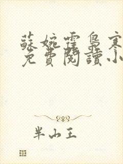 苏婉霍枭寒全文免费阅读小说最新