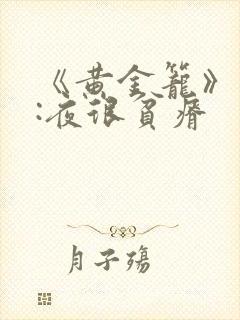 《黄金笼》作者:夜很贫瘠封面