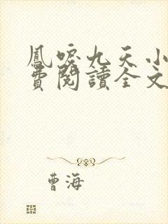 凤唳九天小说免费阅读全文