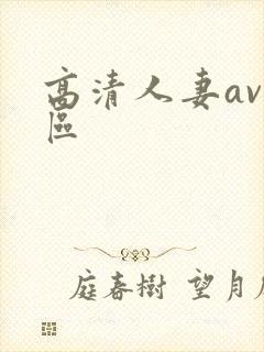 高清人妻av一区
