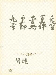 九皇子夏天最新章节无弹窗笔趣阁