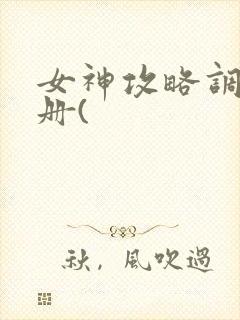 女神攻略调教手册(封面