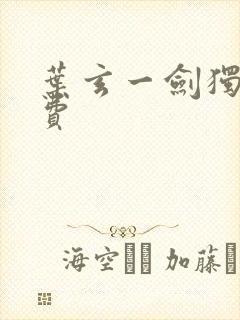 叶玄一剑独尊免费封面
