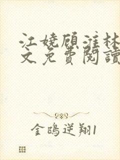 江娆顾淮林澈全文免费阅读