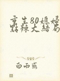 重生80媳妇有点辣大结局
