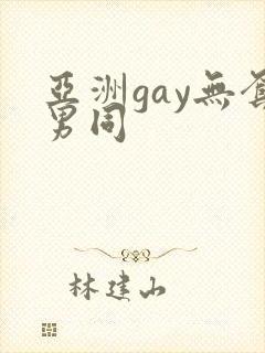亚洲gay无套男同