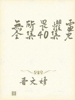 无所畏惧电视剧全集40集免费观看高清