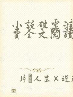 小说破云淮上免费全文阅读一