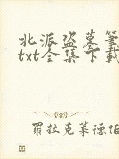 北派盗墓笔记 txt全集下载