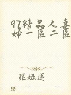 97精品人妻少妇一区二区
