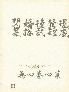 闪婚后发现老公是总裁短剧