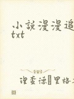小说漫漫追妻路txt