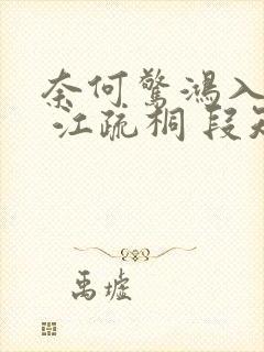 奈何惊鸿入我心 江疏桐 段知许