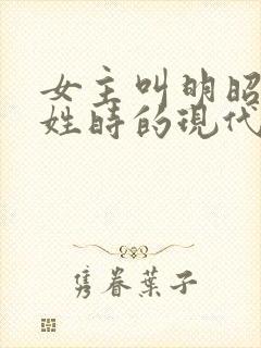 女主叫明昭男主姓时的现代小说