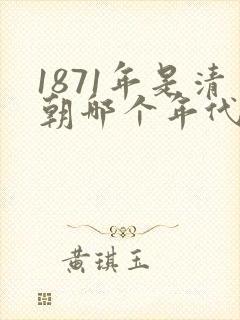 1871年是清朝哪个年代