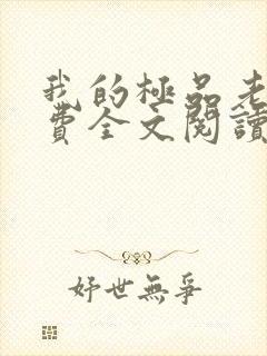 我的极品老婆免费全文阅读