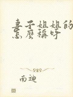 妻子姐姐的孩子怎么称呼