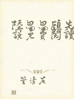 陆思思顾先生小说免费阅读
