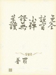 叶锋小说免费阅读无弹窗全文