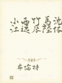 小西竹马沈繁星江逸辰陆依依小说封面