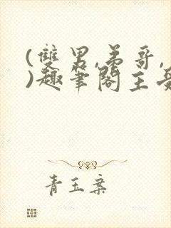(双男,弟哥,)趣笔阁主受