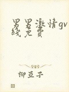 男男激情gv在线免费