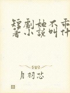 短剧她不乖的原著小说叫什么