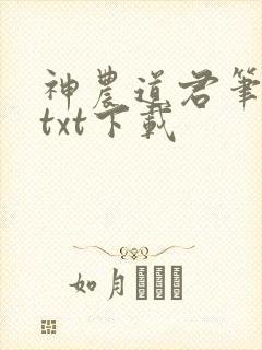 神农道君笔趣阁txt下载