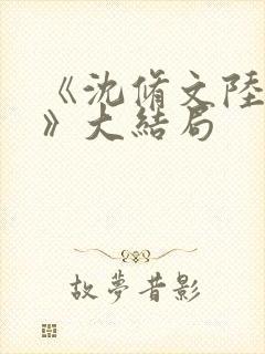《沈修文陆知意》大结局