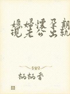 媳妇怀孕期间发现老公出轨