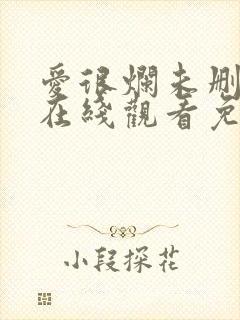 爱很烂未删减版在线观看免费完整版