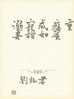 溺宠成瘾重生甜妻甜如蜜