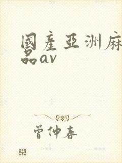 国产亚洲麻豆精品av封面