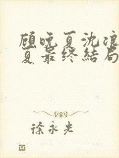 顾晚夏沈浪顾晚夏最终结局封面