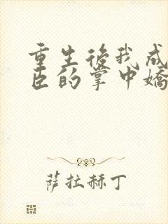 重生后我成了权臣的掌中娇完全版