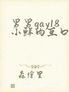 男男gay18小鲜肉互口