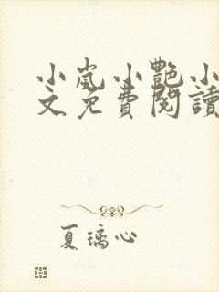 小岚小艳小说全文免费阅读最新章节封面