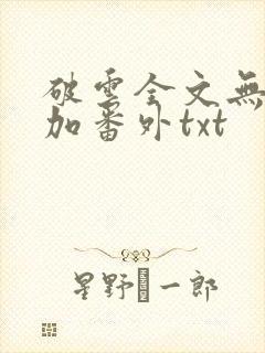 破云全文无删减加番外txt封面