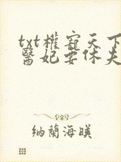 txt权宠天下医妃要休夫