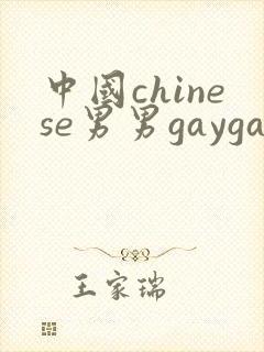 中国chinese男男gaygay网站封面